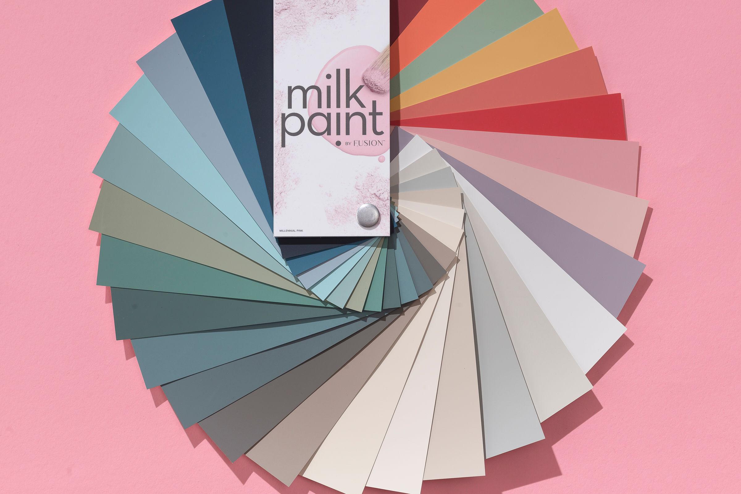 Milk paint Fan Deck vzorkovník - dizajnérsky vzorkovník, reálne farby