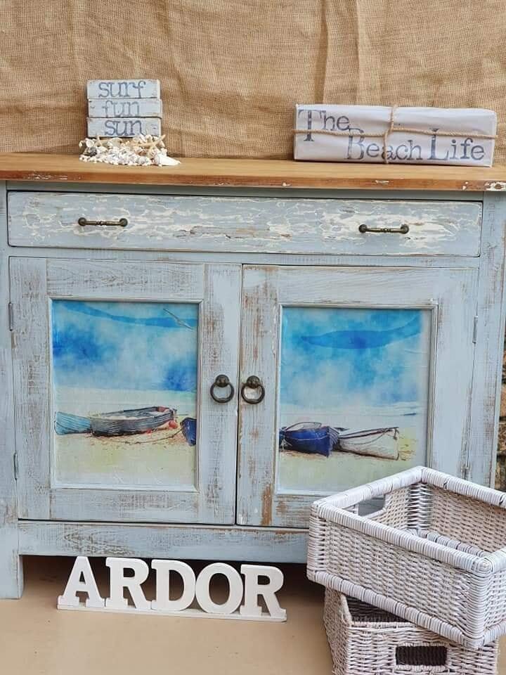 Mint by Michelle "Coastal Blue" - papier na dekupáž Modré pobrežie