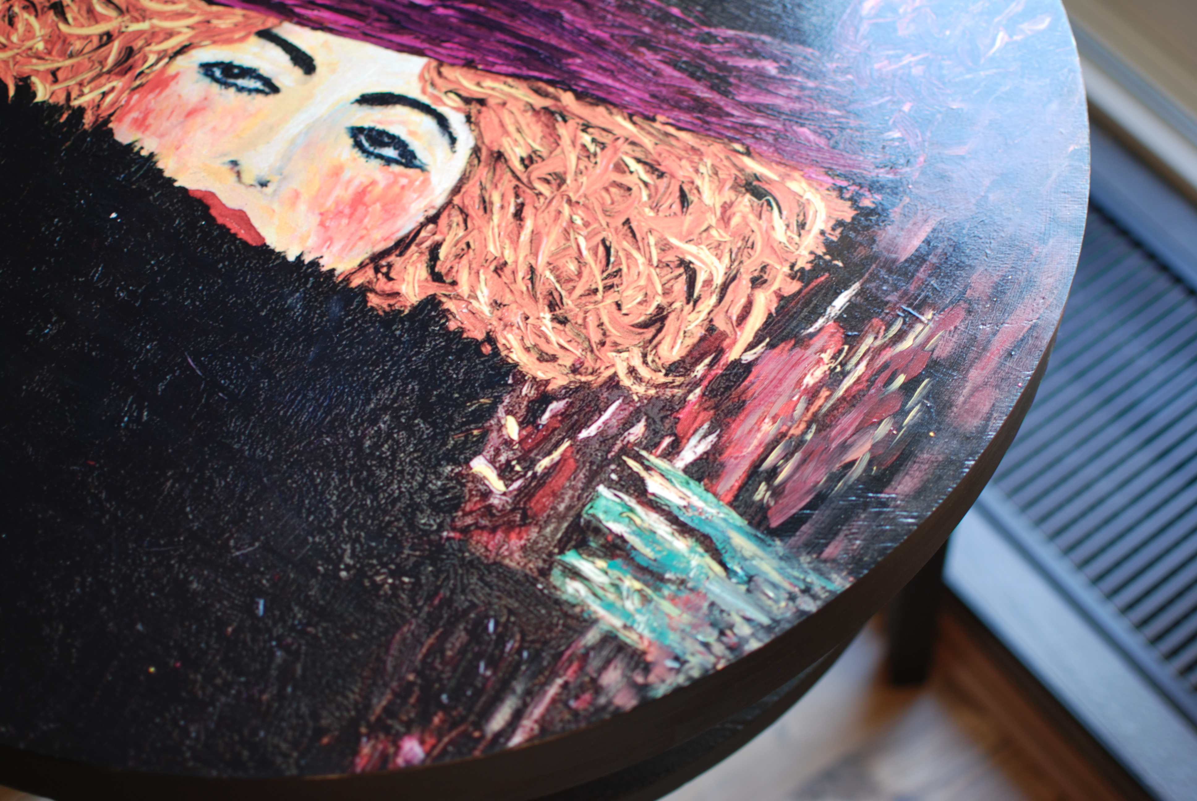 Mint by Michelle "Purple Hat" - papier na dekupáž Fialový klobúk