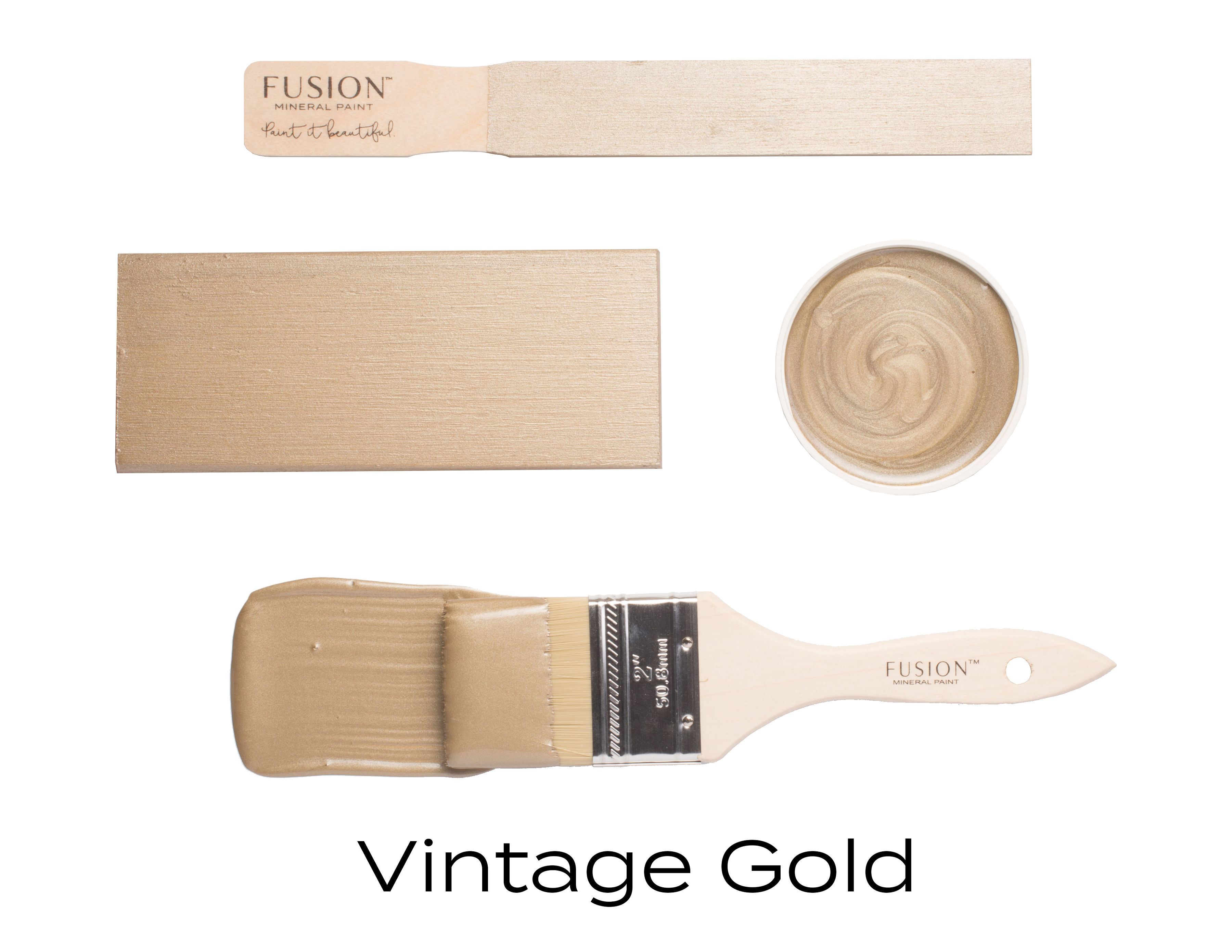 Metallic paint Vintage Gold - metalická farba Vintage Zlato