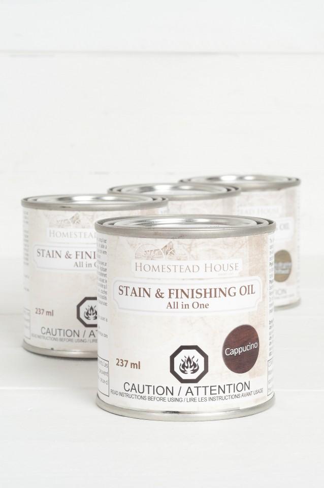 Stain & Finishing Oil (SFO) - Cappucino - Fixačný pigmentovaný olej 237ml - Kapučíno