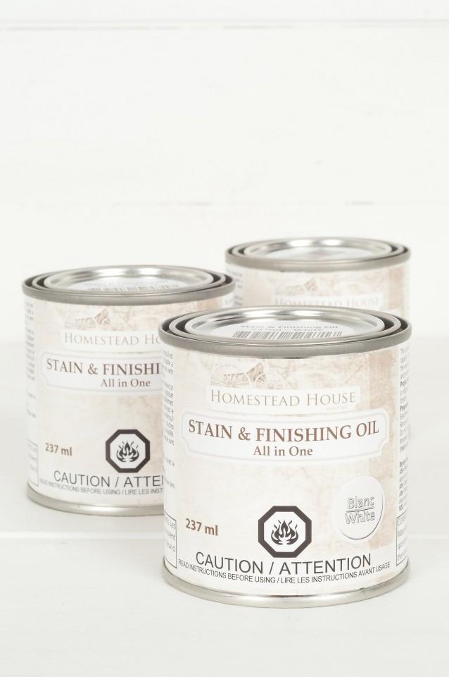 Stain & Finishing Oil (SFO) - White - Fixačný pigmentovaný olej 237ml - biely