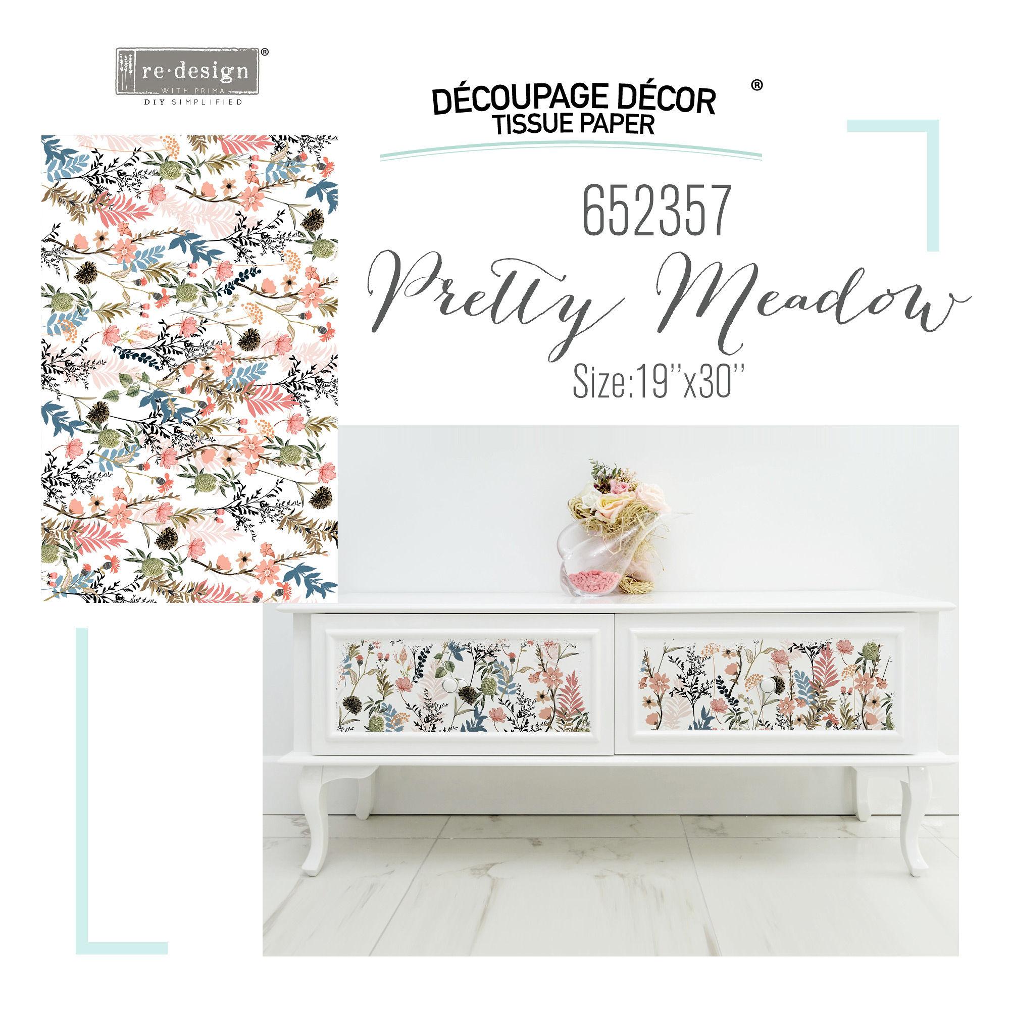 Papier na dekupáž Pretty Meadows - Krásna lúka