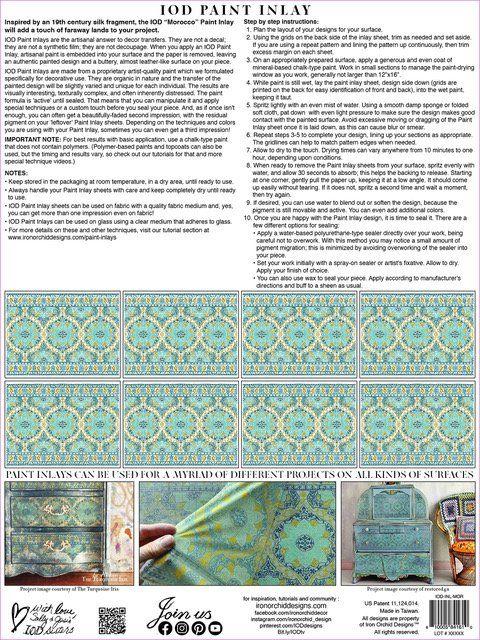 IOD Paint Inlay Morocco
