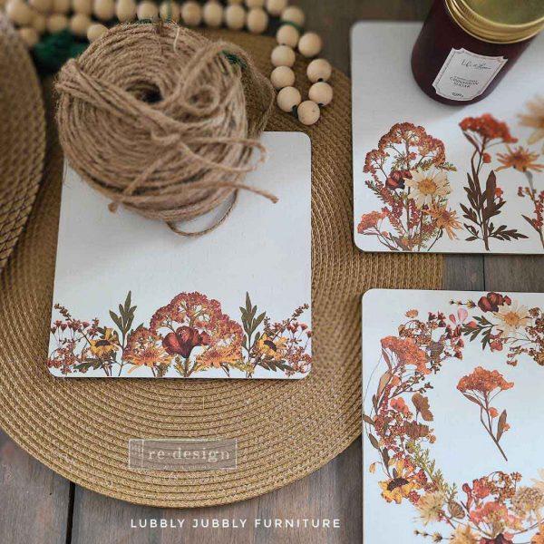 Transfer Dried Wildflowers 
