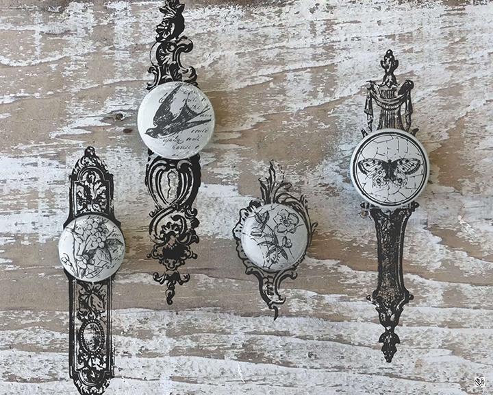 Pečiatka IOD Décor Stamp Backplates