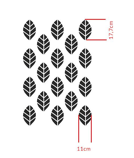 Šablóna Scandi Leaf - IBA OSOBNÝ ODBER!