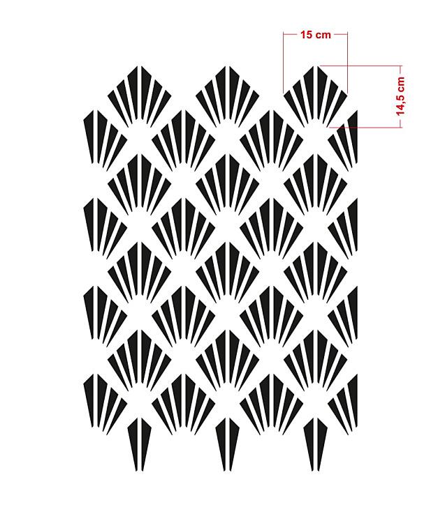 Šablóna Art Deco - IBA OSOBNÝ ODBER!