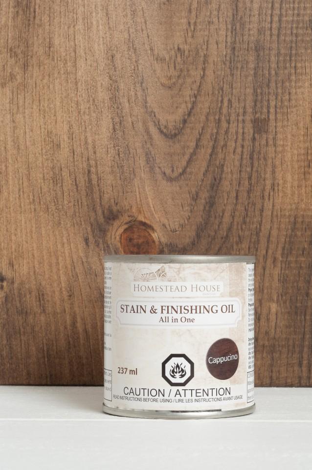 Stain & Finishing Oil (SFO) - Cappucino - Fixačný pigmentovaný olej 237ml - Kapučíno