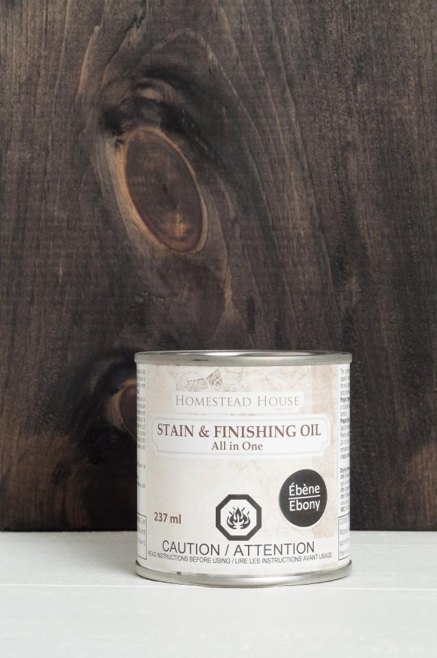 Stain & Finishing Oil (SFO) - Ebony - Fixačný pigmentovaný olej 237ml - čiernohnedý