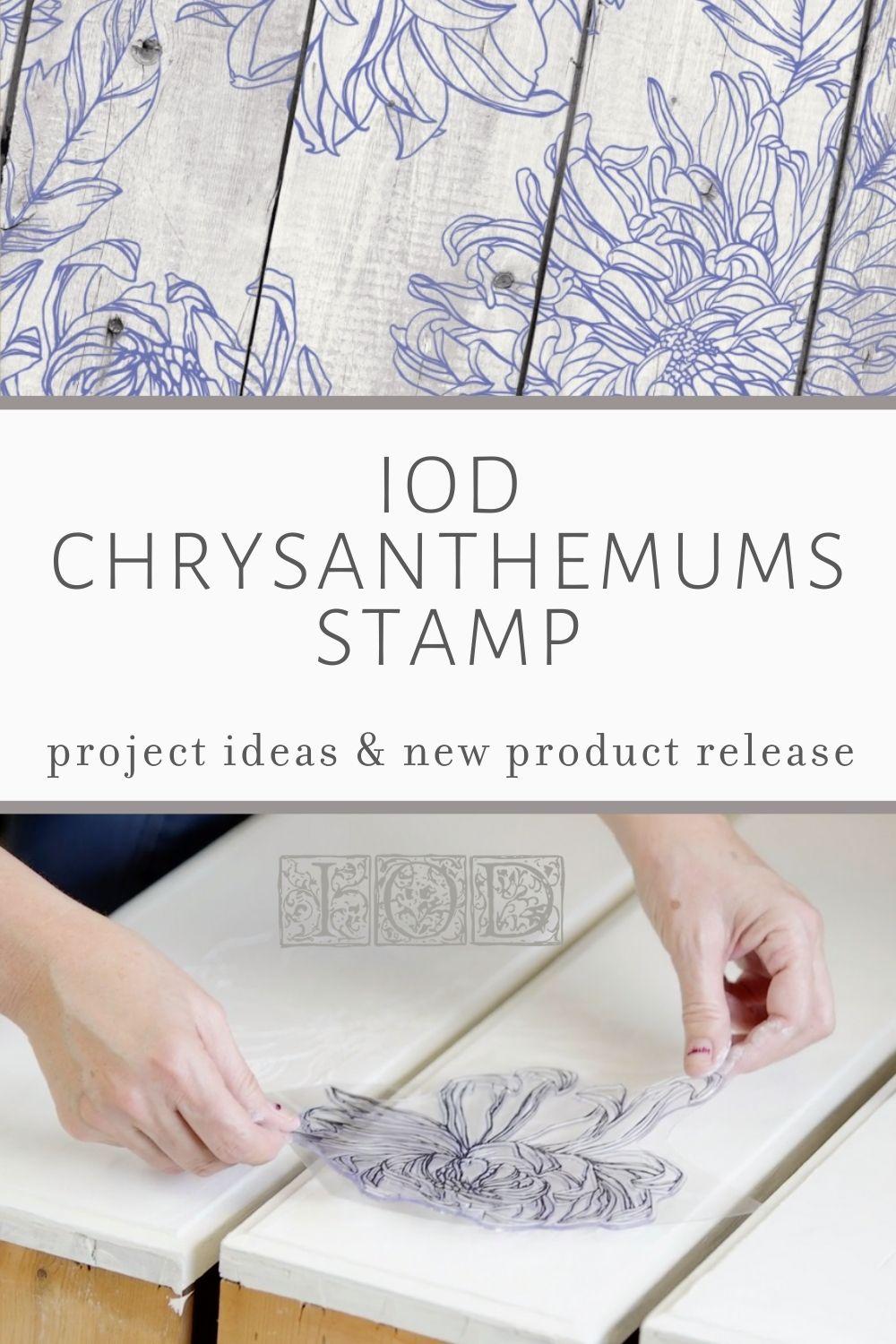 Pečiatka IOD Décor stamp Chrysanthemums