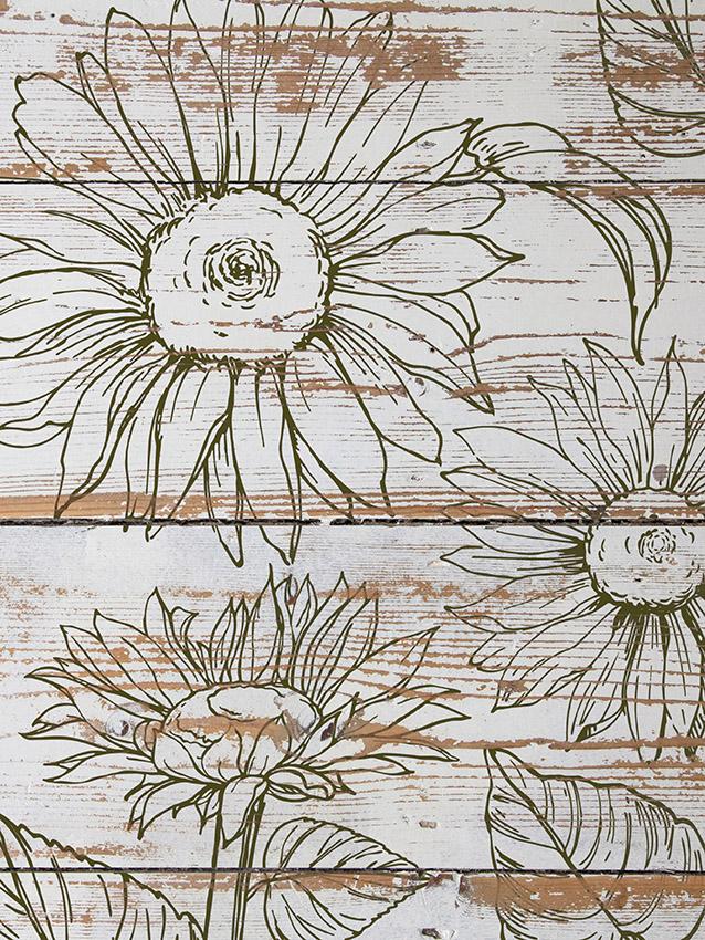 Pečiatka IOD Décor stamp Sunflowers