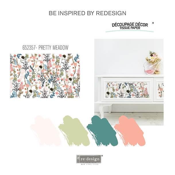 Papier na dekupáž Pretty Meadows - Krásna lúka