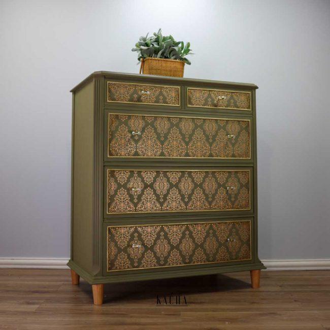 Transfer Gold Damask 