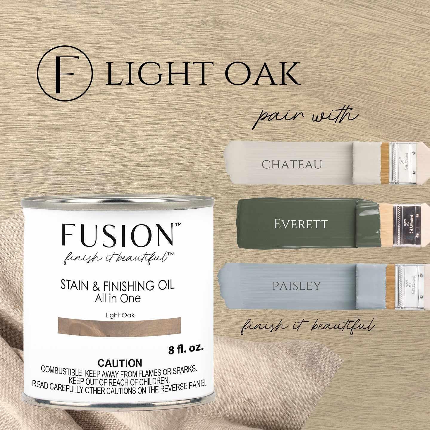 Stain & Finishing Oil (SFO) - Light Oak  - Fixačný pigmentovaný olej 237ml
