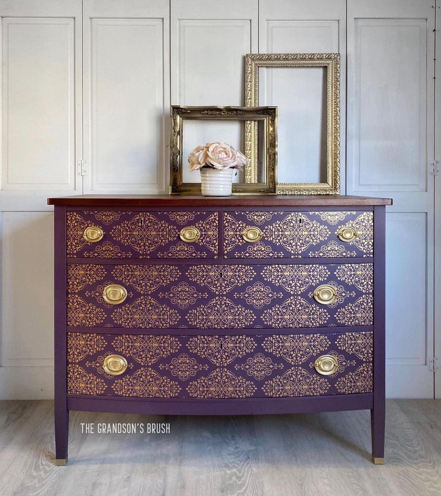 Transfer Gold Damask 