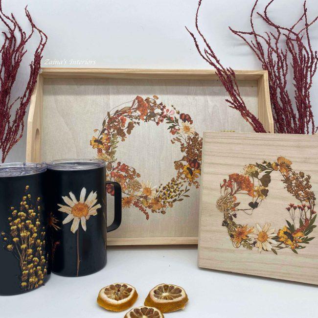 Transfer Dried Wildflowers 