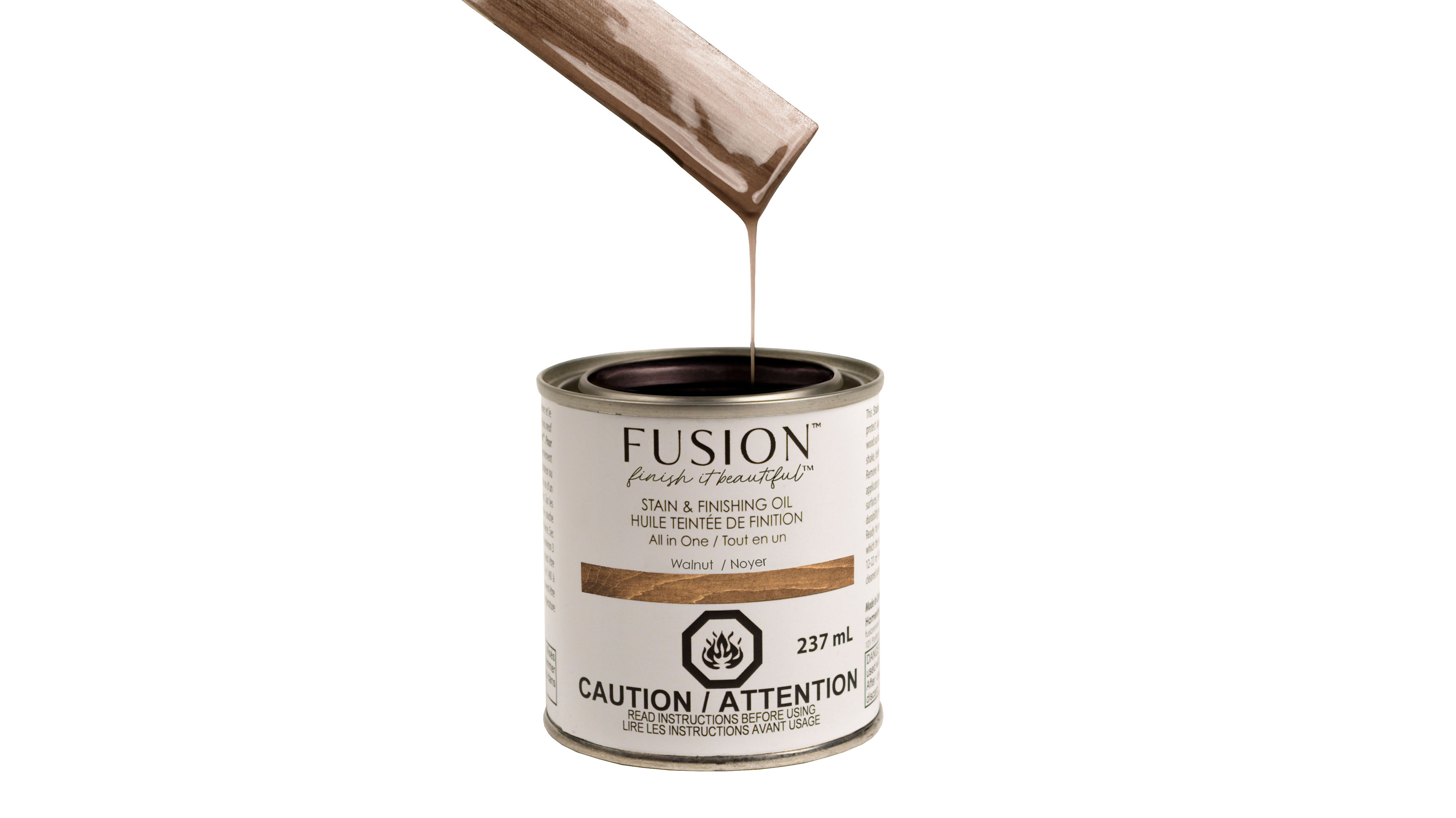 Stain & Finishing Oil (SFO) -  Walnut  - Fixačný pigmentovaný olej 237ml