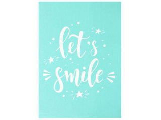 Sieťotlačová šablóna A5 - let's smile