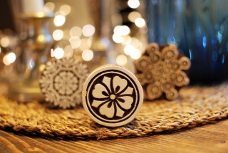Pečiatka mandala kvet