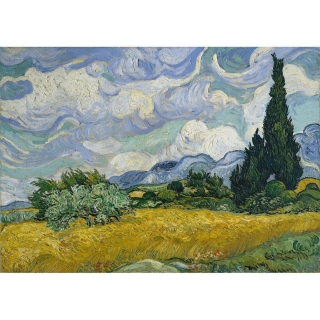 Mint by Michelle "Wheatfields & Cypresses" - papier na dekupáž Pšeničné polia a cyprusy
