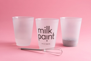Milk paint teglik na vymiešanie farby