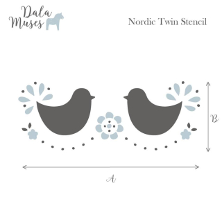 Šablóna Dala Muses Nordic Twin - Severské vtáčiky