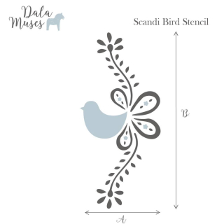 Šablóna Dala Muses Scandi Bird - Škandinávsky vtáčik