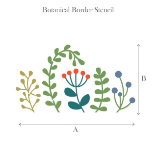 Šablóna Dala Muses Botanical Border - Botanická obruba