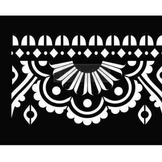 Samolepiaca šablóna Stick & Style Mendhi Border