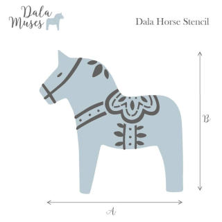 Šablóna Dala Muses - Dala Pattern - vzor koník Dala