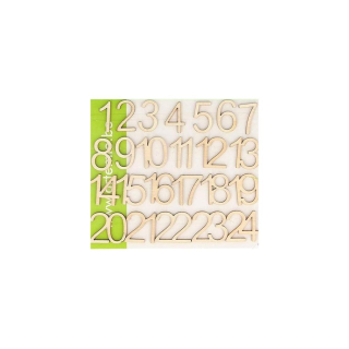Drevené čísla 1-24