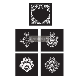 Šablóna Damask Elements 