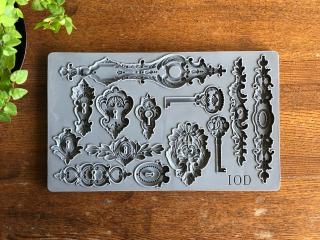 IOD Décor Mould Lock & Key - silikónová forma 